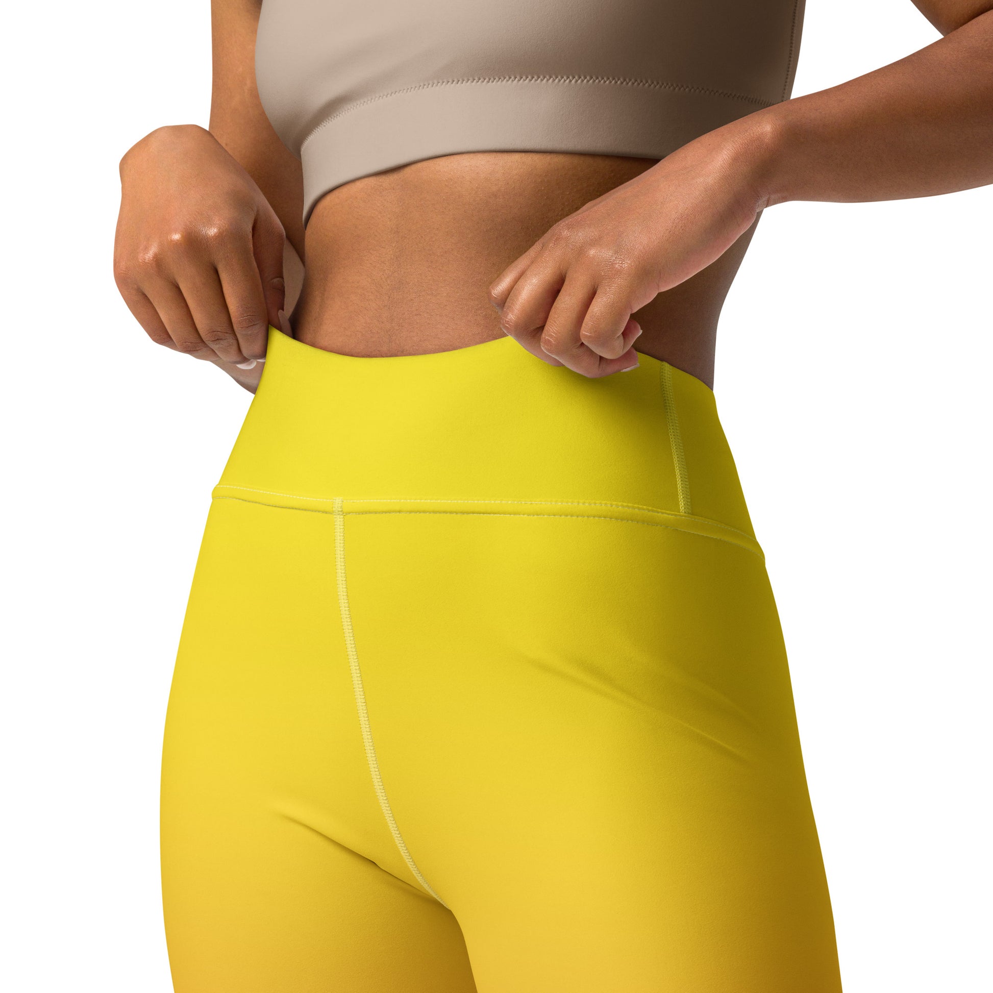 The Lemon Yoga Leggings: Yellow Yoga Leggings– MomQueenBoutique